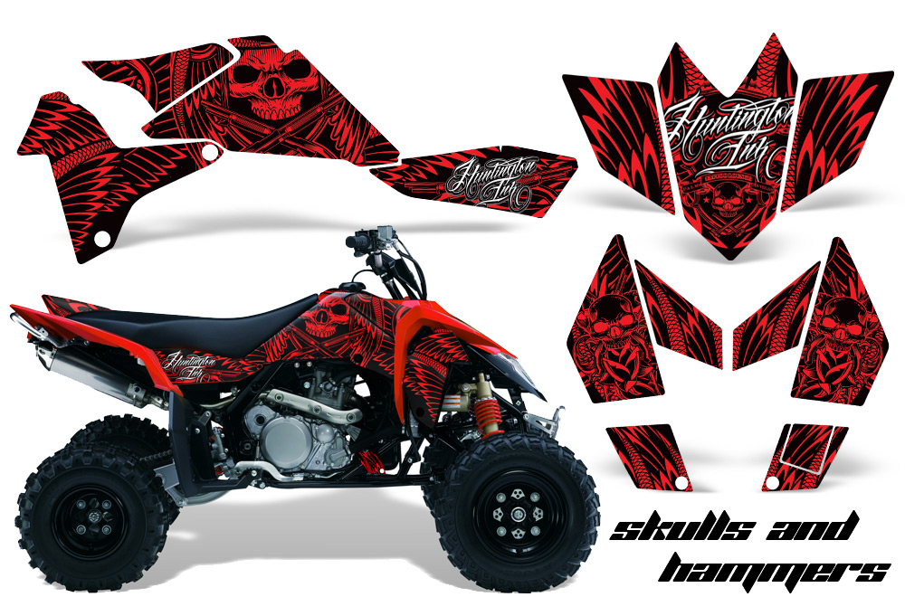 Suzuki LTR450 Graphics Kit HI SH R